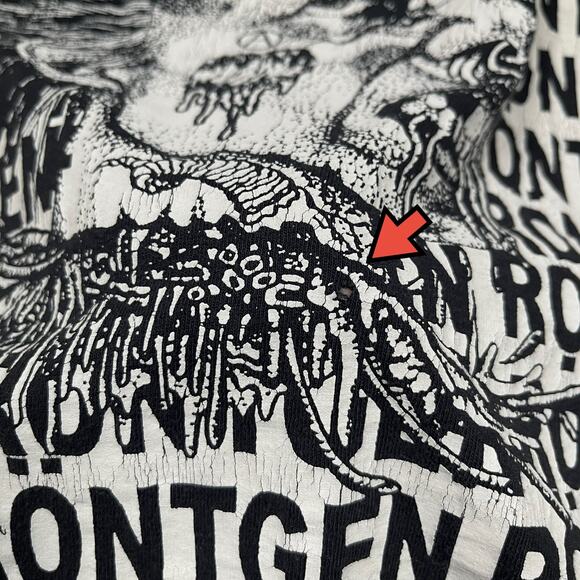 Rontgen Raw Punk Band Kopflos Chopped TShirt Cutoff Sleeveless Tank Tee Thrashed - Picture 13 of 16